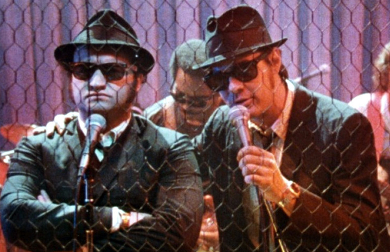Wire mesh has saved many an act over the years. (Screenshot: The Blues Brothers)